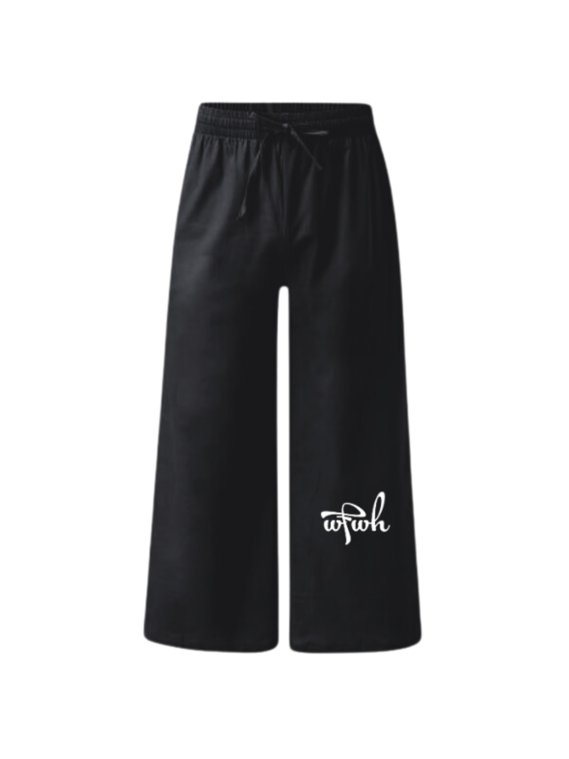 WITHOUTFEARWITHOUTHATE#OVERSIZED#baggy#long#sweatpants#black#NOTBASIC#front#mockup