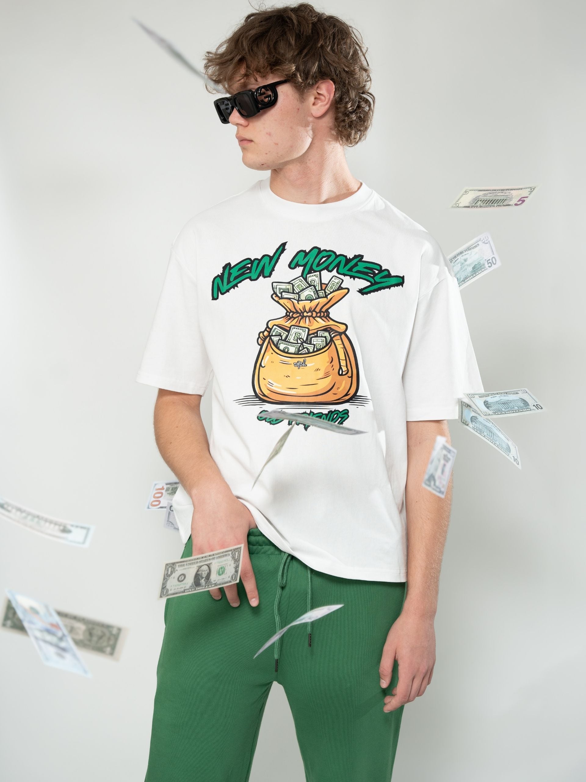 New Money White T-Shirt