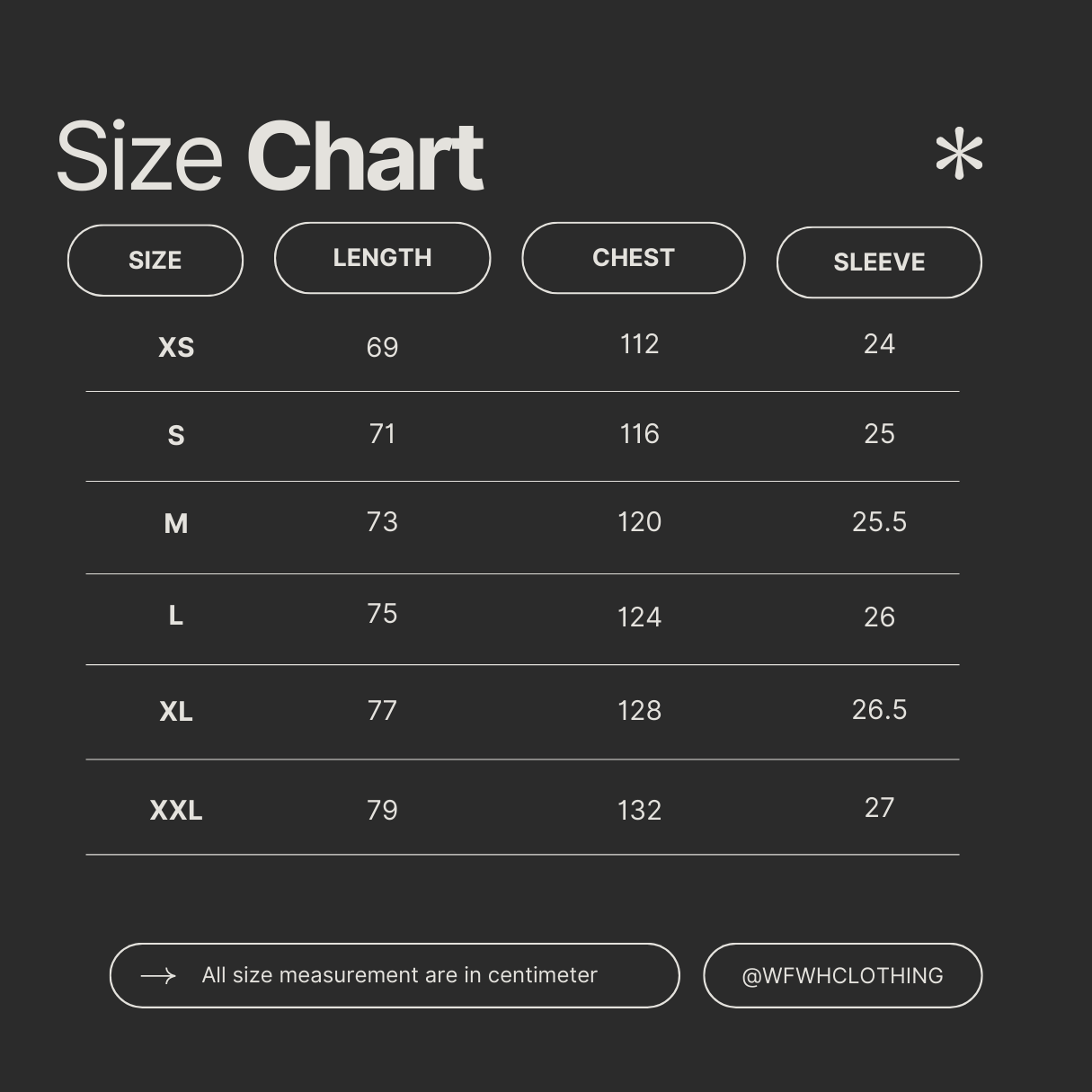 Classic White T-Shirt - Without Fear Without HateT Shirt. size chart