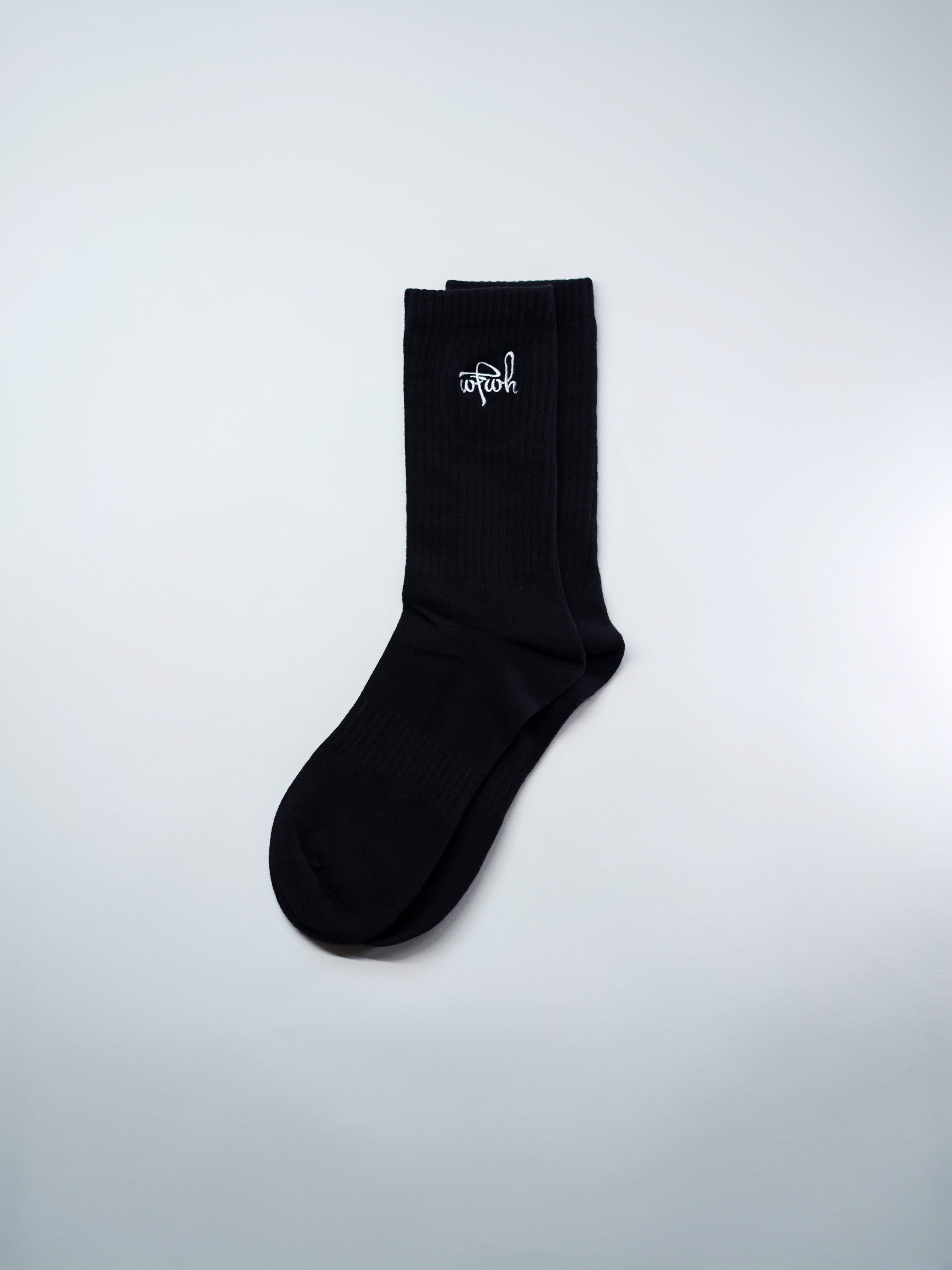 Black Classic Logo Socks