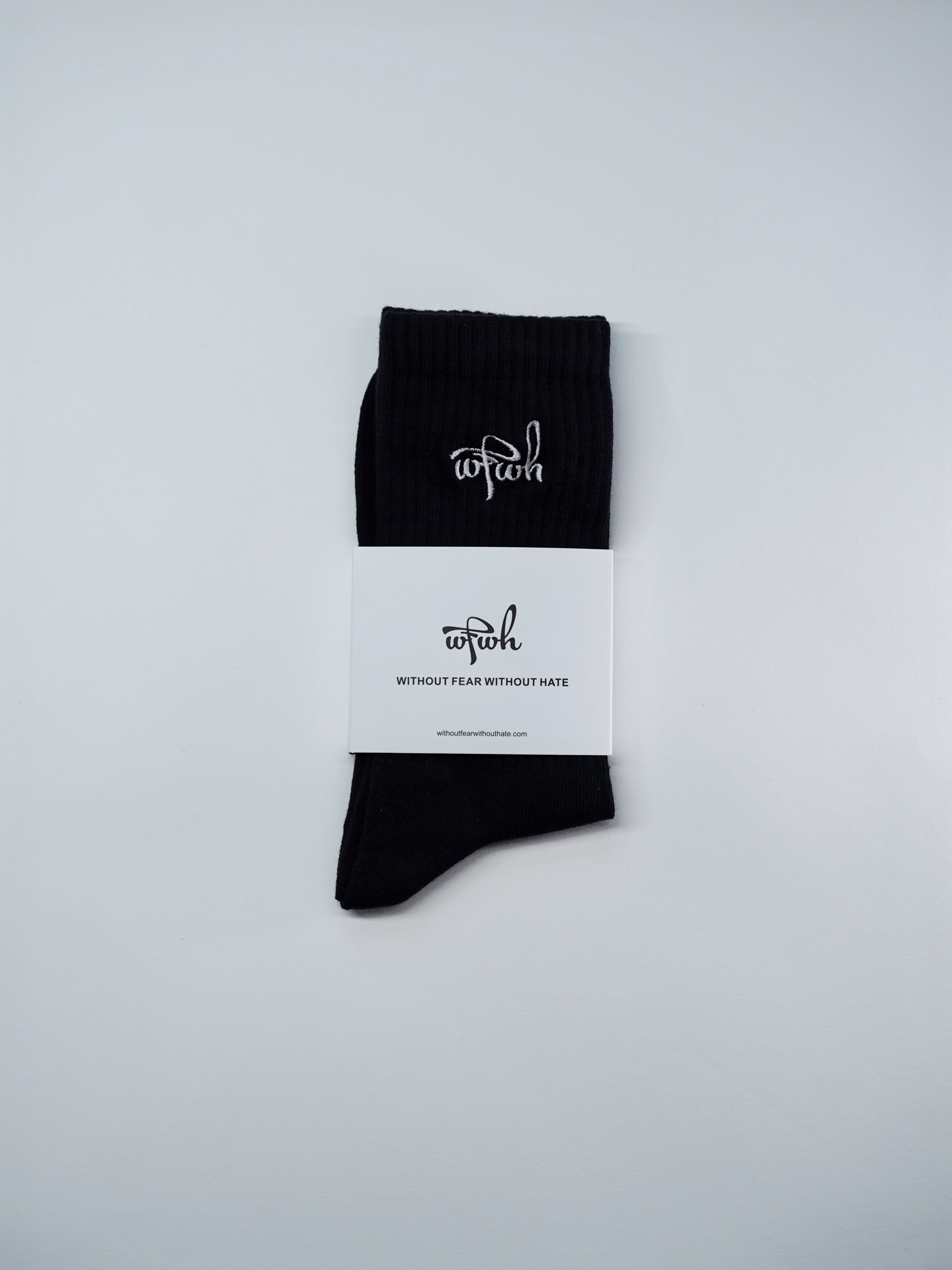 Black Classic Logo Socks