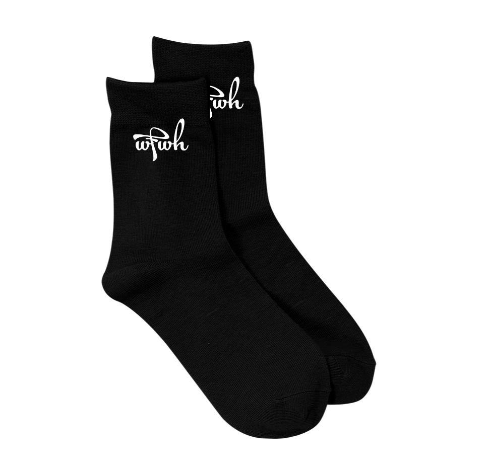 Black Classic Logo Socks