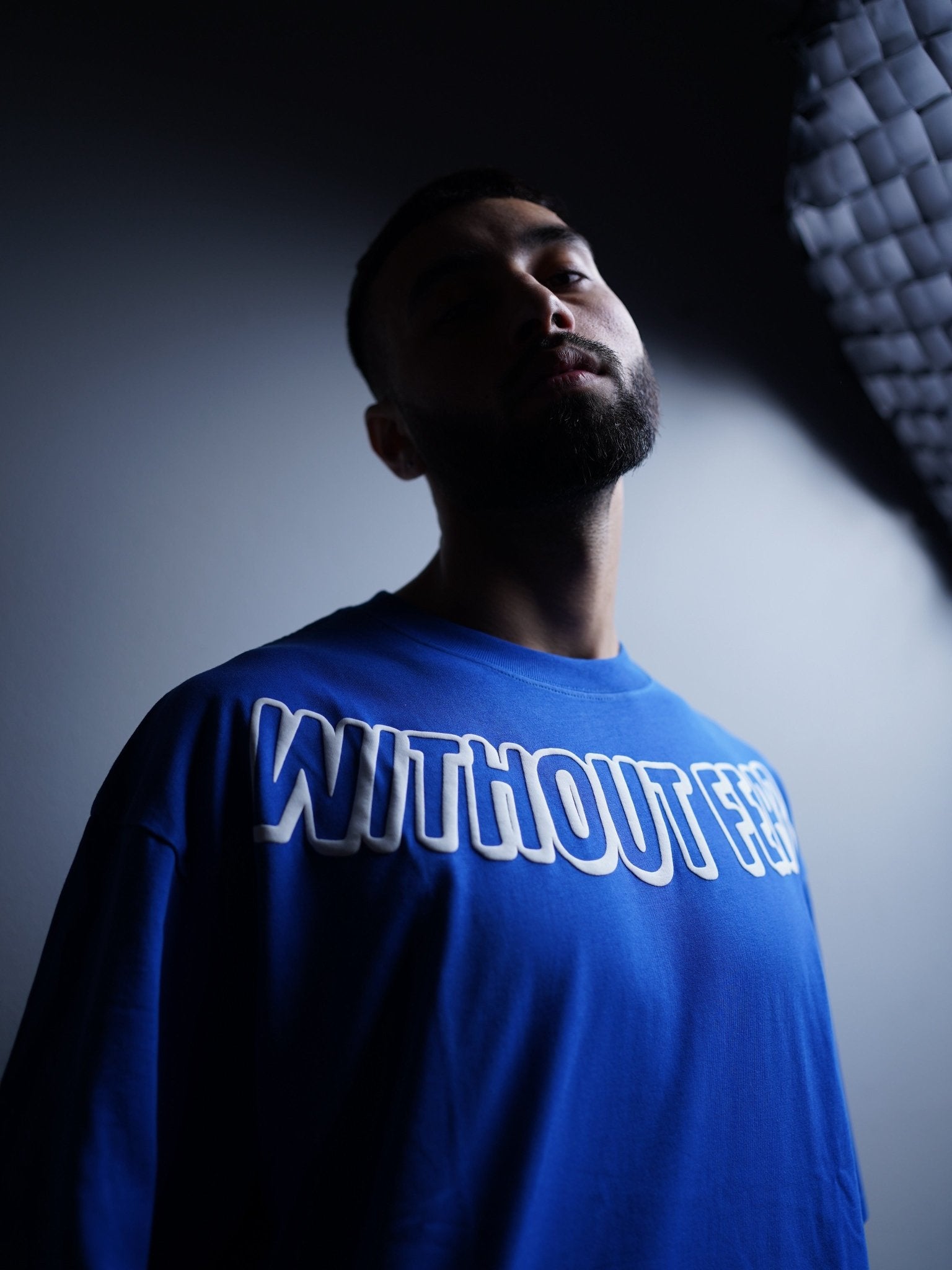 Dark Blue Oversized T-Shirt - Without Fear Without HateT Shirt