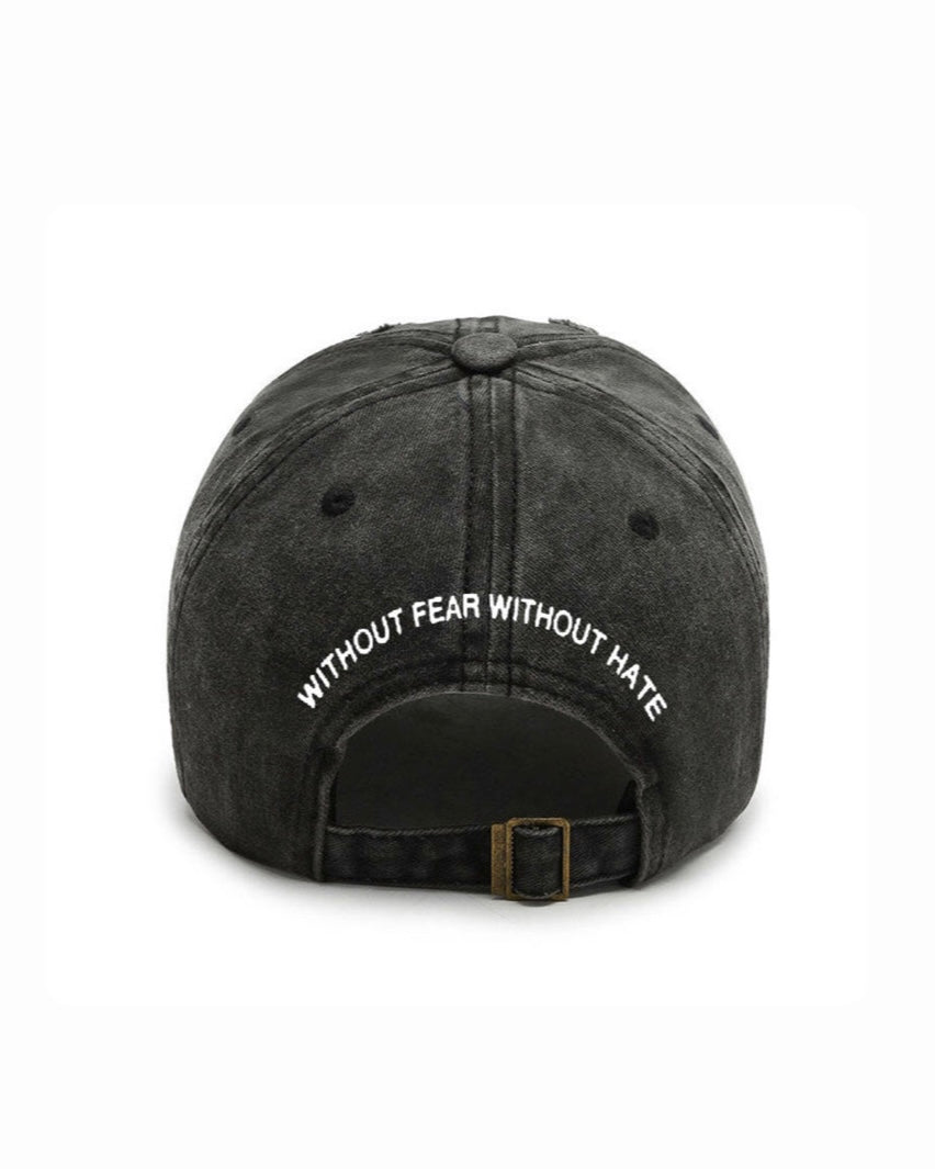 Vintage Ripped Cap - Without Fear Without HateBeanie